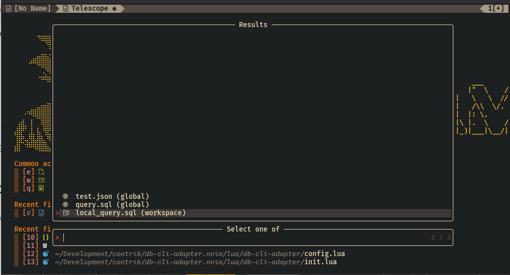 Selecting existing scratch files